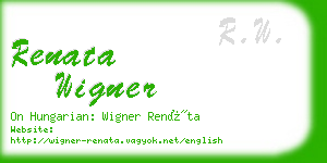 renata wigner business card